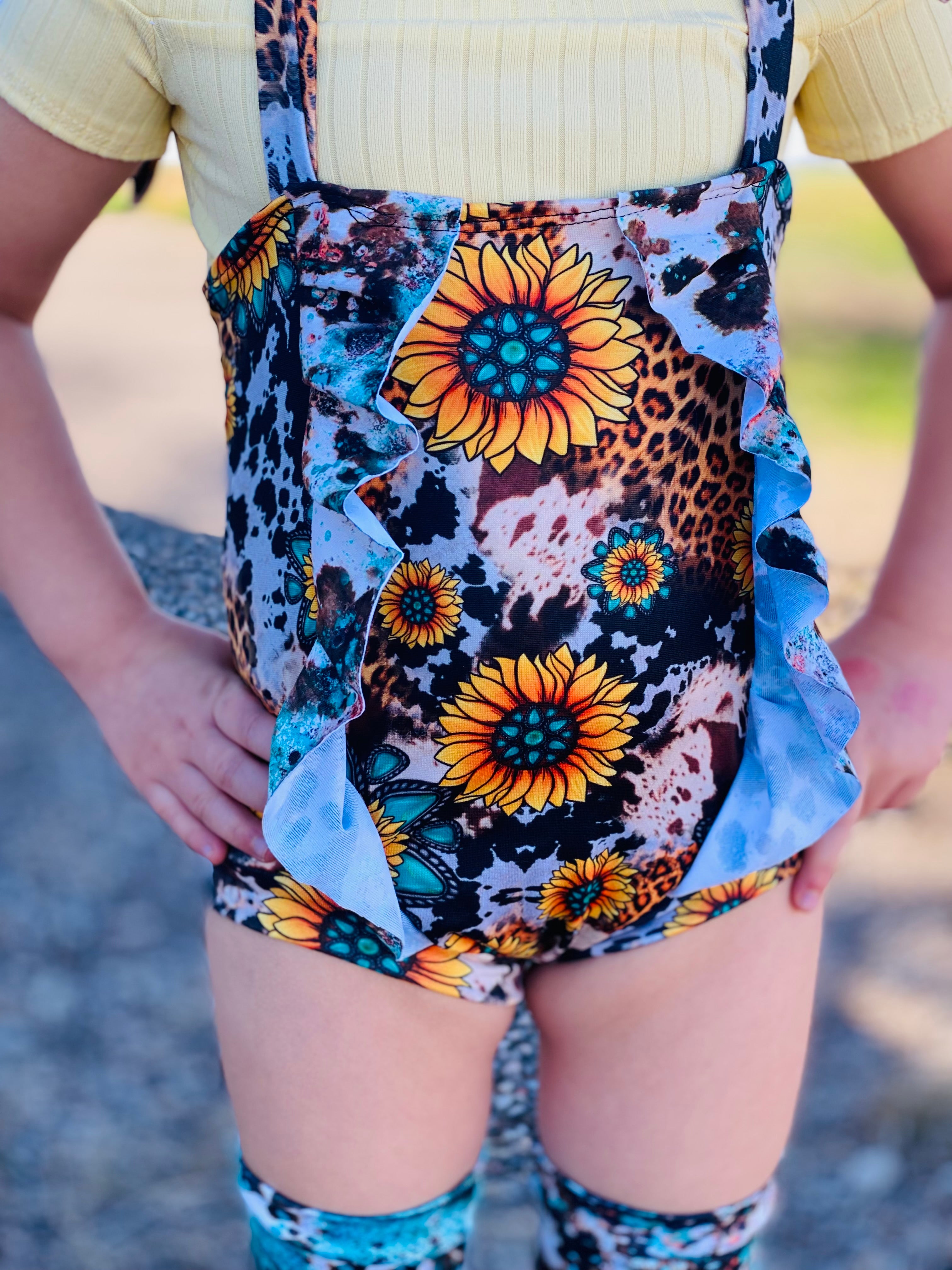 Sunflower/Cow Print